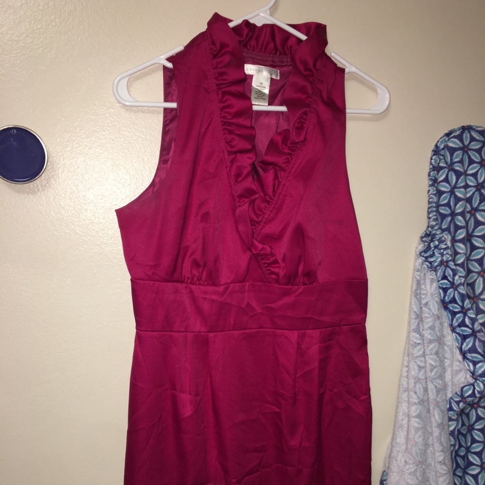 Hot pink dress